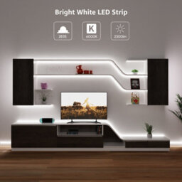 Lepro 12V Led Strip Light (No Power Plug), Cool White 6000K, 60 Leds/m, 5M 2300Lm, Pack Of 2 - thumbnail 9
