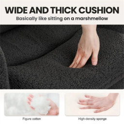 Grey Arm Chair Ergonomic High Back Swivel - thumbnail 6