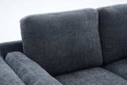 Compact Modern Denim Blue 2 Seater Sofa For Living Room Marghera - Plush Chenille - Room Delivery - thumbnail 7