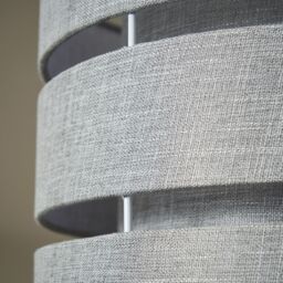 Inlight Ponte Blue Metallic Effect Contemporary Trio Cylinder Light Shade (D)28Cm - thumbnail 3