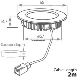Brushed Nickel Round Led Under Cabinet Lighting Kit - Warm White 3-Pack With Driver - thumbnail 4