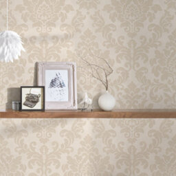 As Creation Bricoflor Beige And Cream Damask Style Wallpaper Vintage Look Wallpaper In Neutral Cream And Beige 10.05 X 0.53 M - thumbnail 2