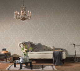 As Creation Bricoflor Beige And Cream Damask Style Wallpaper Vintage Look Wallpaper In Neutral Cream And Beige 10.05 X 0.53 M - thumbnail 7