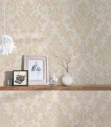 As Creation Bricoflor Beige And Cream Damask Style Wallpaper Vintage Look Wallpaper In Neutral Cream And Beige 10.05 X 0.53 M - thumbnail 5
