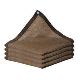 Brown 2X6M Rectangular Shade Sail 70% Uv Protection Perforated - thumbnail 1