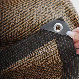 Brown 2X6M Rectangular Shade Sail 70% Uv Protection Perforated - thumbnail 2