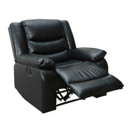 Furniture in Fashion Sorreno 3+2 Bonded Leather Recliner Sofa Set In Black - thumbnail 6