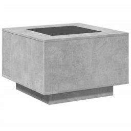 Berkfield Coffee Table With Led Concrete Grey 60X60X40 Cm Engineered Wood - thumbnail 8