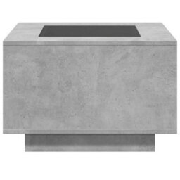 Berkfield Coffee Table With Led Concrete Grey 60X60X40 Cm Engineered Wood - thumbnail 6
