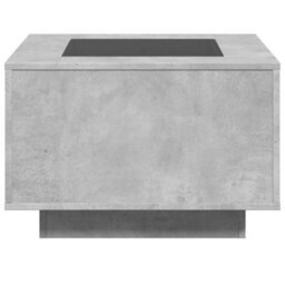 Berkfield Coffee Table With Led Concrete Grey 60X60X40 Cm Engineered Wood - thumbnail 7