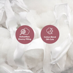 Quality Grade Hollowfibre Off Cuts, Ideal Stuffing Filling For Toys, Pillows Craft, Cushion Filling, 1 Kg - thumbnail 5