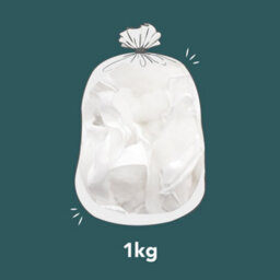 Quality Grade Hollowfibre Off Cuts, Ideal Stuffing Filling For Toys, Pillows Craft, Cushion Filling, 1 Kg - thumbnail 2