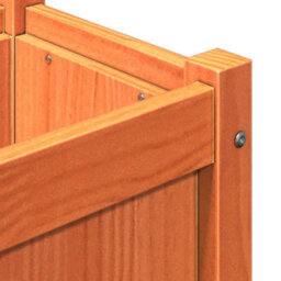 Berkfield Rustic Garden Planter With Legs Wax Brown 70X31X70 Cm Solid Wood Pine - thumbnail 9