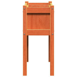 Berkfield Rustic Garden Planter With Legs Wax Brown 70X31X70 Cm Solid Wood Pine - thumbnail 6