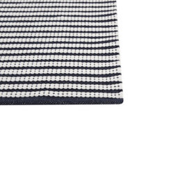 Beliani Handwoven Cotton Area Rug 80 X 150 Cm Rectangular White And Blue Modern Design - thumbnail 5
