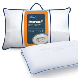 Silentnight Impress Firm Memory Foam Pillow Hypoallergenic Sink-In Comfort, Removable Washable Cover, Side & Back Sleeper Support - thumbnail 2