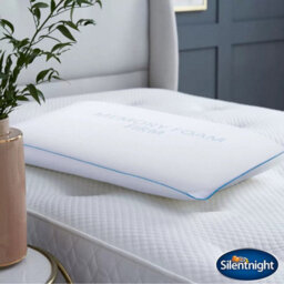 Silentnight Impress Firm Memory Foam Pillow Hypoallergenic Sink-In Comfort, Removable Washable Cover, Side & Back Sleeper Support - thumbnail 1