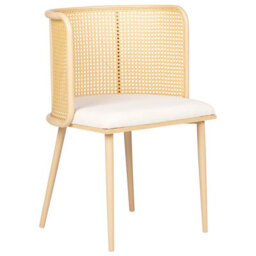 Beliani Set Of 2 Dining Chairs Kobuk Metal Light Brown - thumbnail 4