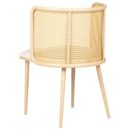 Beliani Set Of 2 Dining Chairs Kobuk Metal Light Brown - thumbnail 6