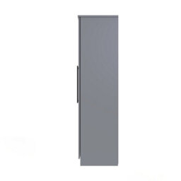 Howard Tall 5 Door 2 Drawer 1 Mirror Wardrobe In Dusk Grey (Ready Assembled) - thumbnail 2