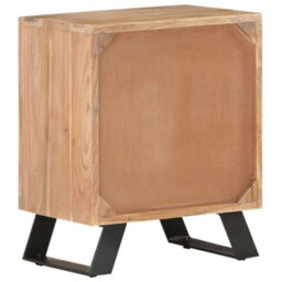 Berkfield Bedside Cabinet 40X30X50 Cm Solid Acacia Wood With Live Edges - thumbnail 4
