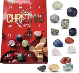 Advent Calendar Rocks, Christmas Advent Calendar,crystal Advent Calendar, 24 Days Natural Crystal Agate Stone,christmas Xmas Gifts - thumbnail 3