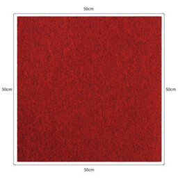 MonsterShop 40 X Carpet Tiles 10M2 Sand And Scarlet Red - thumbnail 3