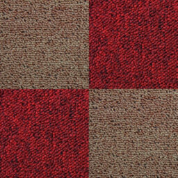 MonsterShop 40 X Carpet Tiles 10M2 Sand And Scarlet Red - thumbnail 2