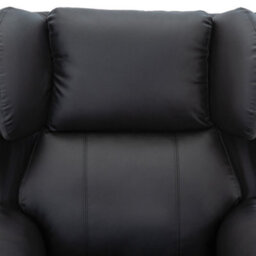 More4Homes Rise Recliner Chair With Single Motor, Remote Control, Pocket Storage And Wingback Design In Black Bonded Leather - thumbnail 6