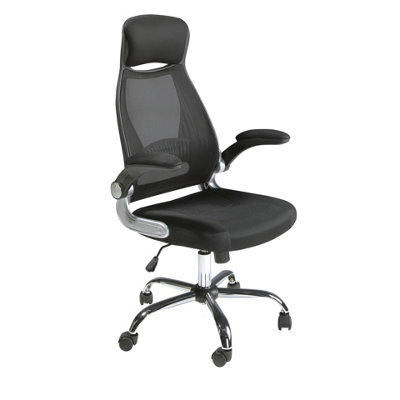 Angel Cerda Stylish Black Fabric Swivel Office Chair For Modern Workspaces - image 1