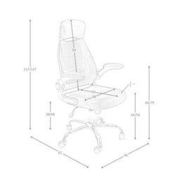 Angel Cerda Stylish Black Fabric Swivel Office Chair For Modern Workspaces - thumbnail 7