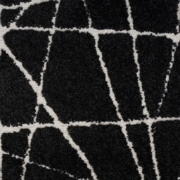 Black Easy To Clean Abstract Luxurious Modern Rug For Living Room, Bedroom - 160Cm X 221Cm - thumbnail 4
