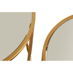 Orsina Set Of 2 Hairpin Design Side Tables,modern Accent Tables,gold Finished Nesting Table,decorative Round Table - thumbnail 5