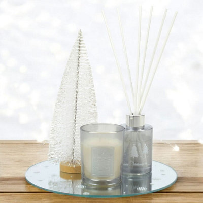 Urbn-Living Urbnliving 60Ml Christmas Festive Scented Aroma Reed Diffuser Candle Fragrance Tree Gift Box Set Of 3 - image 1