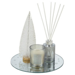 Urbn-Living Urbnliving 60Ml Christmas Festive Scented Aroma Reed Diffuser Candle Fragrance Tree Gift Box Set Of 3 - thumbnail 2