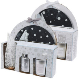 Urbn-Living Urbnliving 60Ml Christmas Festive Scented Aroma Reed Diffuser Candle Fragrance Tree Gift Box Set Of 3 - thumbnail 5
