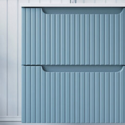 Heze Furniture Noca Bathroom Cabinet 60Cm With Worktop And Countertop Basin And Tall Unit In Baby Blue - thumbnail 2