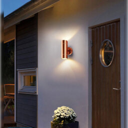Long Life Lamps Company Modern Double Outdoor Wall Light Stainless Steel Copper Ip65 Zlc081C - thumbnail 8