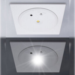 Long Life Lamps Company 3W Recessed Led Emergency Ceiling Light Square Ultraslim Panel Maintained/ Non-Maintained 180 Minutes Eml04 - thumbnail 6