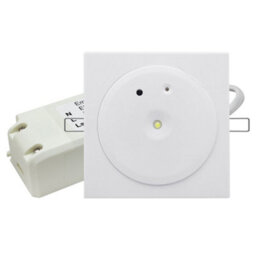 Long Life Lamps Company 3W Recessed Led Emergency Ceiling Light Square Ultraslim Panel Maintained/ Non-Maintained 180 Minutes Eml04 - thumbnail 3