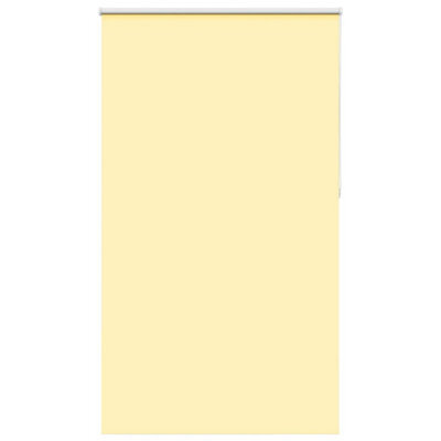 Berkfield Roller Blind Blackout Yellow 125X230 Cm Fabric Width 121.6 Cm Polyester - image 1