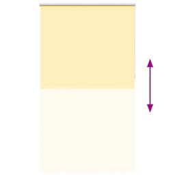 Berkfield Roller Blind Blackout Yellow 125X230 Cm Fabric Width 121.6 Cm Polyester - thumbnail 9