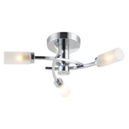 Happy Homewares Modern Sensor Bathroom Ceiling Light In Chrome With Multi Functions - thumbnail 2