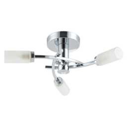 Happy Homewares Modern Sensor Bathroom Ceiling Light In Chrome With Multi Functions - thumbnail 1