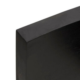 Berkfield Wall Shelf Dark Grey 80X60X6 Cm Treated Solid Wood Oak - thumbnail 3