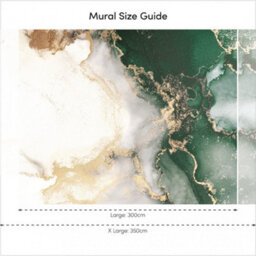 I Love Wallpaper Amalfi Mural In Emerald And Gold (350Cm X 240Cm) - thumbnail 3