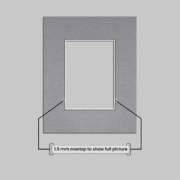 Ak Frames 9X7 Mid Grey Picture Mounts To Fit 6X4 Aperture Size - Mount Board Only (No Frame Included) - thumbnail 4