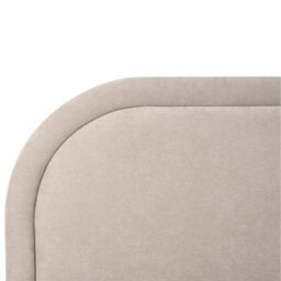 Beliani Ottoman Bed Chenille Quillien 180 X 200 Cm (Eu Super King) Light Beige - thumbnail 8