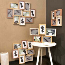 Nielsen Accent Photo Collage Frame For 10 Pictures 4X6In - Mixed Wood Finishes - thumbnail 5