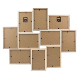 Nielsen Accent Photo Collage Frame For 10 Pictures 4X6In - Mixed Wood Finishes - thumbnail 6